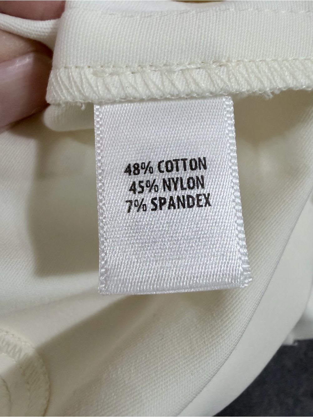 ST. JOHN Jennifer Ankle Pant Cream White Cropped Size 2 - Picture 9 of 13